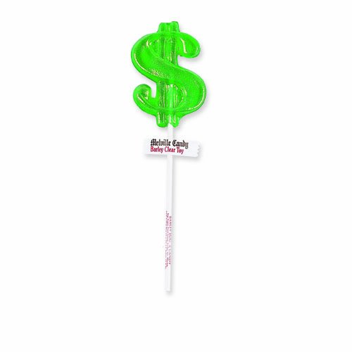 Melville Candy Lollipops, Money Sign, 1 ounce Lollipops (Pack of 24) logo