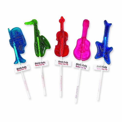 Melville Candy Lollipops, Musical Instruments, 1 ounce Lollipops (Pack of 24) logo