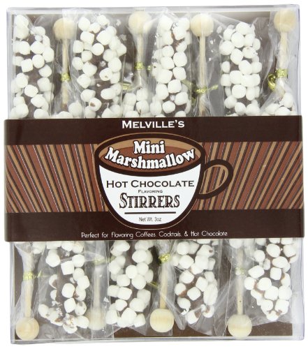 Melville Candy Mini Marshmallow Hot Chocolate Stirrers, 3-oz. (Pack of 8) logo