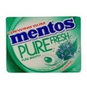 Mentos Chewing Gum Pure Fresh Wintergreen Flavor, Sugar Free,12g (Pack of 6) logo