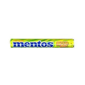 Mentos Chewy Dragees Candy Tablet 1 Roll – Sour Mix Made From Thailand logo