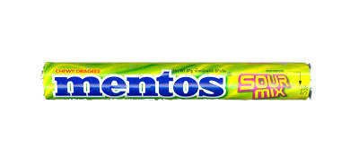 Mentos Chewy Dragees Candy Tablet 1 Roll – Sour Mix Product Of Thailand logo