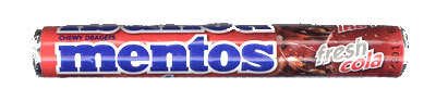 Mentos Chewy Dragees Candy Tablet Fresh Cola (10 Rolls) logo