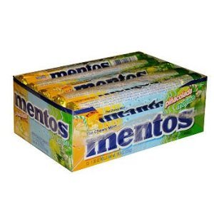 Mentos Cocktail Mix Of Pina Colada and Mojito, 15-1.3oz Rolls logo