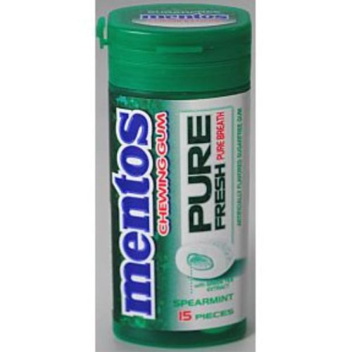 Mentos Gum Bottle Pure Fresh Spearmint, 10×15 Pc logo