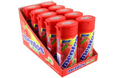 Mentos Gum Fruit 10 Packs logo