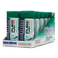 Mentos Gum Pure Fresh Sugarfree Chewing Gum (10 Packs) logo