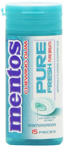 Mentos Gum, Wintergreen, 15-piece Packages (Pack of 10) logo