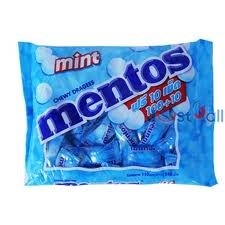 Mentos Mint Chewy Dragees Candy 100 Tablet logo