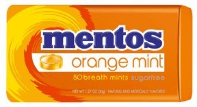 Mentos Orange Mint Breath Mints 12 Count S/f logo