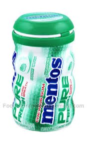 Mentos Pure Fresh Spearmint Sugar Free Chewing Gum, 3.53 Oz (Pack of 6) logo