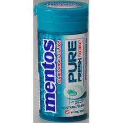 Mentos Pure Fresh Wintergreen Chewing Gum logo