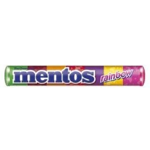 Mentos Roll Rainbow Candy 37.5g. logo