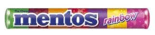 Mentos Rolls Rainbow 15 Rolls With 7 Flavors logo