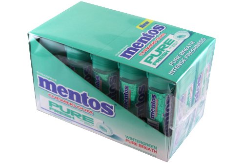 Mentos Sugar Free Pure Wintergreen Gum 10 Pack logo