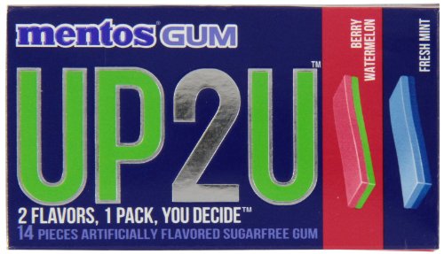 Mentos Up2u Gum Berry Watermelon/fresh Mint 12-pack logo