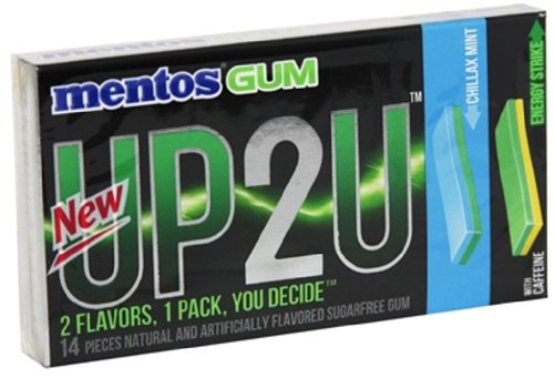 Mentos Up2u Gum Energy Strike & Chillax Mint logo