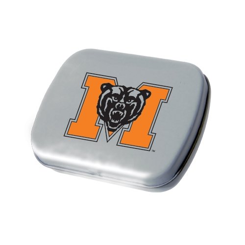 Mercer Silver Rectangular Peppermint Tin ‘m With Bear’ logo