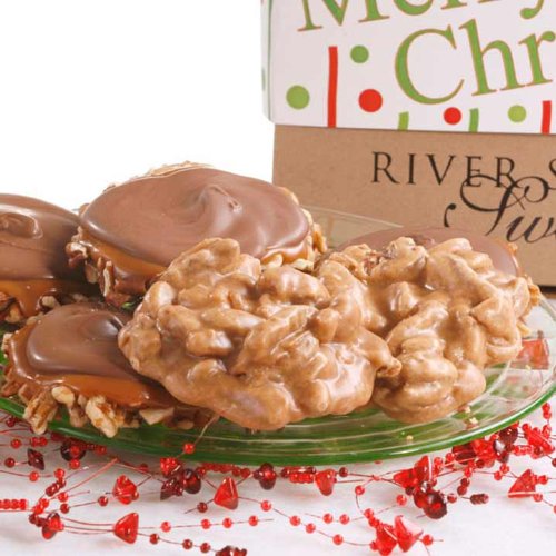 Merry Christmas Gift Box Of Pralines & Bear Claws, 10 Piece logo