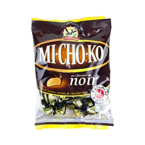 Michoko French Candy Dark Chocolate and Caramel logo