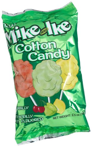 Mike and Ike Fruit Flavored Cotton Candy, 2.5 ounce Bags (Pack of 24) logo