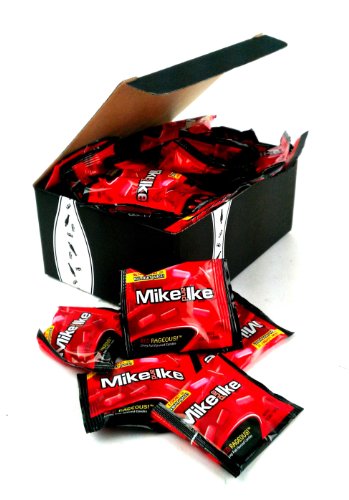 Mike and Ike Red Rageous 0.5oz Mini Snack Packs, 25 Packs In A Gift Box logo