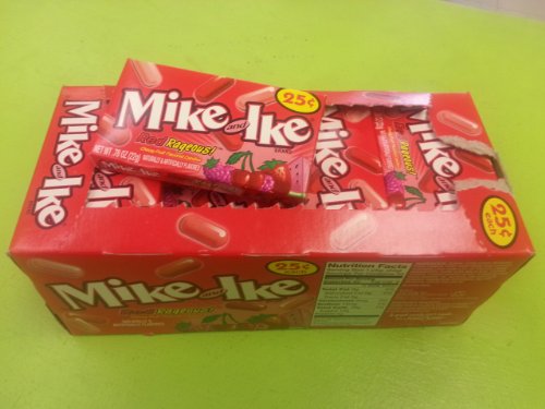 Mike and Ike Red Rageous 24 Boxes logo
