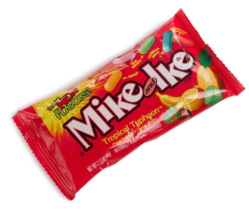 Mike and Ike Tropical Typhoon Candy, 2.12 ounce Bags (Pack of 24) logo