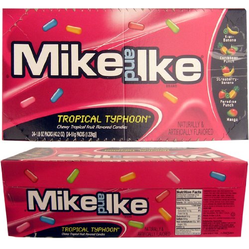 Mike and Ike Tropical Typhoon Chewy Candy 1.8 Oz Packs – 24 Packs Case logo