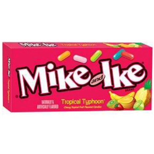 Mike and Ike Tropical Typhoon Chewy Candy 6 Ounce Theater Size Pack 12 Boxes logo