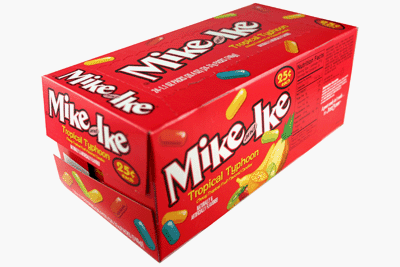 Mike and Ike Tropical Typhoon Pre Priced 24 – 0.78oz Packs logo