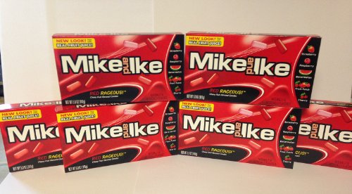 Mike & Ike Chewy Fruit Flavored Candy 5 Oz Pack of 6 logo