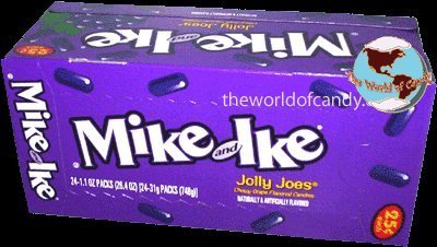 Mike & Ike Jolly Joes Grape Pack of 24 logo