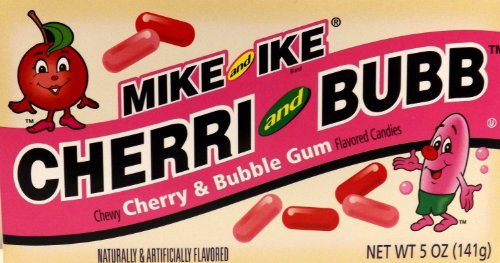 Mike & Ike’s Cherry and Bubb Candy (5 Oz) 3 Pack logo