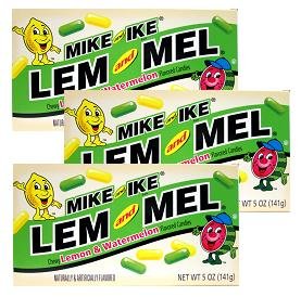 Mike & Ike’s – Lem and Mel Chewy Lemon & Watermelon (5 Oz) 3 Pack logo