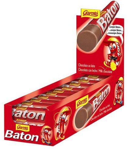 Baton Milk Chocolate - 30 Units Chocolate Ao Leite Baton - 30 Unidades - (m...