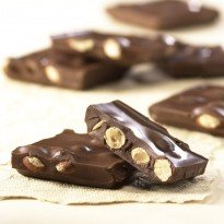 Milk Chocolate Almond Bark – 1lb Gift Box logo