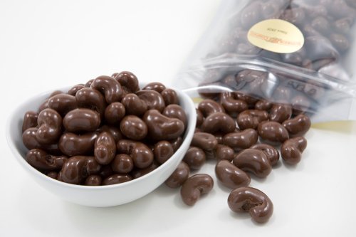 Milk Chocolate Covered Cashews (1 Pound Bag) logo