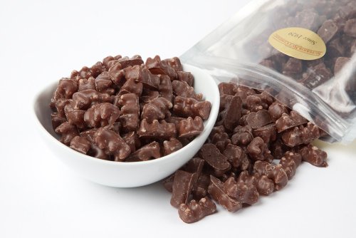 Milk Chocolate Covered Gummy Bears (1 Pound Bag) logo