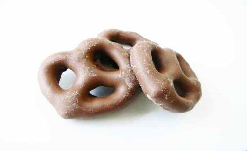 Milk Chocolate Covered Pretzels 1 Pound Bag logo