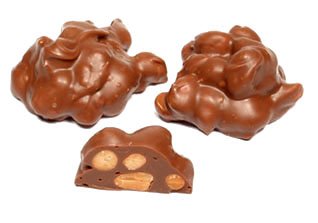 Milk Chocolate Sugar Free Peanut Cluster, 16oz logo