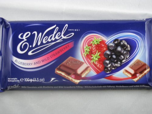 Milk Chocolate With Blueberry and Wild Strawberry Filling logo