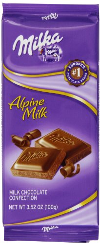 Milka Alpine Milk Chocolate, 3.52 ounce (Pack of 10) logo