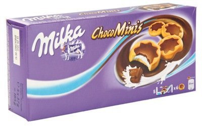 Milka Choco Minis Stars, New, 6 Packages With Each 185 Grams, Total 1110 Grams logo