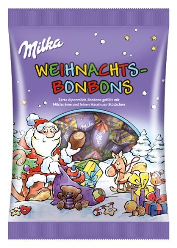 Milka Christmas Chocolate Eggs With Filling- Imported From Germany- Shipping From Usa logo