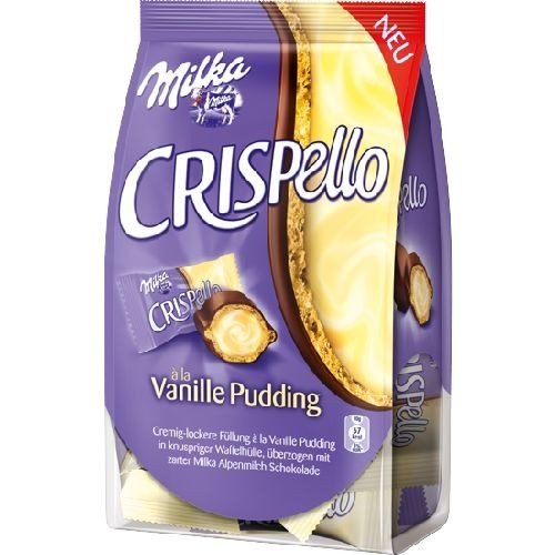 Milka Crispello Vanilla Pudding logo