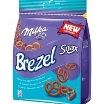 Milka Of Germany- Milka Snax Chocolate Covered Pretzels 110 G-imported From Germany- Shipping From Europe logo