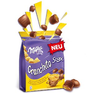 Milka Of Germany- Milka Snax Cranchito 110 G- Imported From Germany-shipping From Usa logo