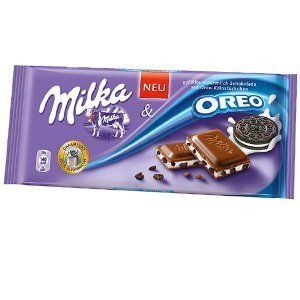 Milka Oreo Alpine Milk Chocolate Bar-pack of 3 logo