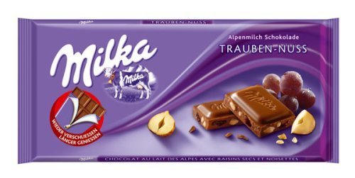 Milka Raisins & Nut Chocolate 100g logo